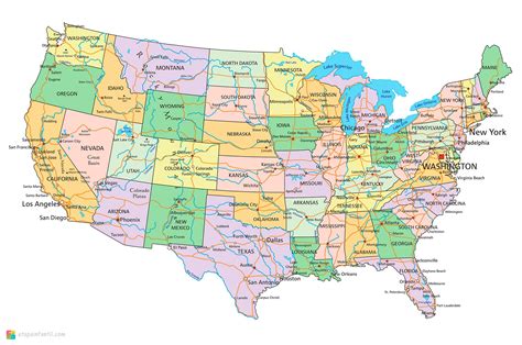 mapa politico de estados unidos  imprimir images   finder