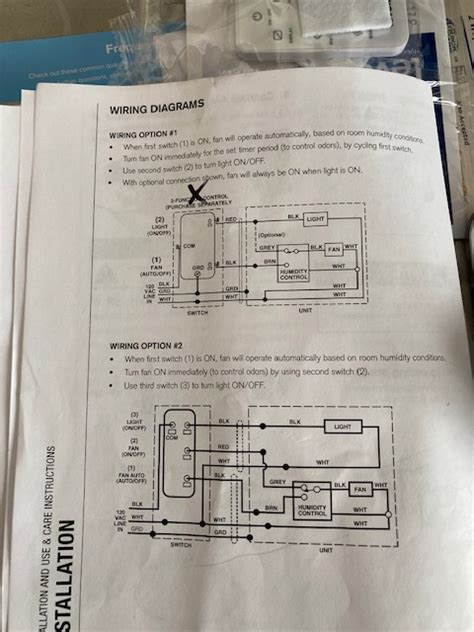 nutone bathroom fan wiring diagram wiring digital  schematic