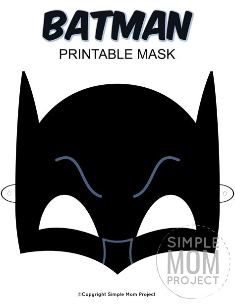 printable batman mask templates batman mask template mask