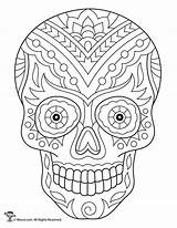 Skulls Woojr Sheets Mandala sketch template