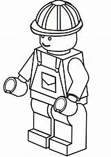 Lego Coloring Pages Worker Construction Colouring Drawing Choose Board Sheets Printable sketch template