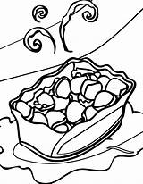 Coloring Salad Potato Chips Bowl Pages Getcolorings Template Revisited sketch template