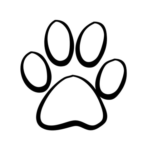 bear paw outline clipartsco