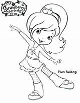 Strawberry Shortcake Coloring Pages Plum Pudding Jam Cherry Drawing Lemon Friend Color Template Getcolorings Print Princess Getdrawings Kids Search sketch template