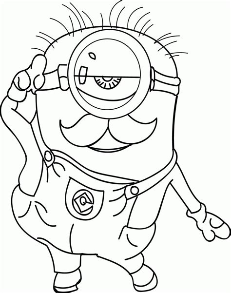 funny  minion coloring page  print  color