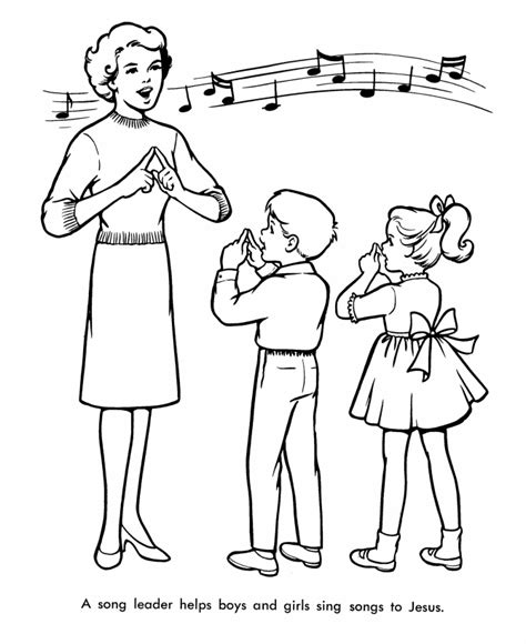 easter church coloring page shows  family   church