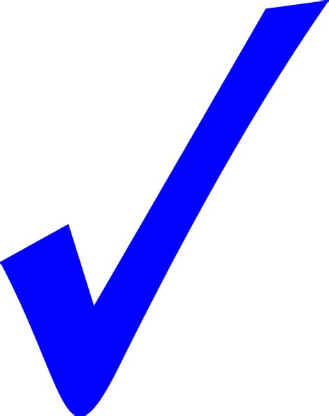 check mark symbol blue clip art symbol png