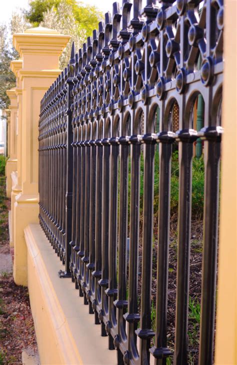 elegant wrought iron fence ideas  designs