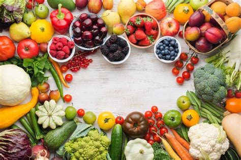 las propiedades de las frutas  verduras posible base  futuras