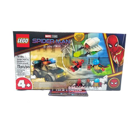 lego marvel spider man   home spider man mysterios drone attack set  fw  lupon