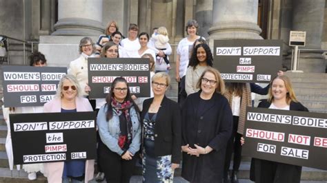 former sex workers rally against legalising the industry in south