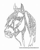 Horse Intricate sketch template