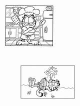 Garfield Coloring Coloringpages Pages Thanksgiving Coloringpages4u sketch template