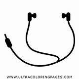 Earbuds sketch template
