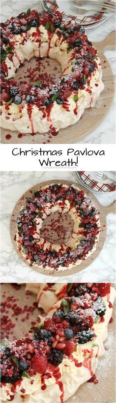 christmas pavlova wreath ️ your favourite berries coulis