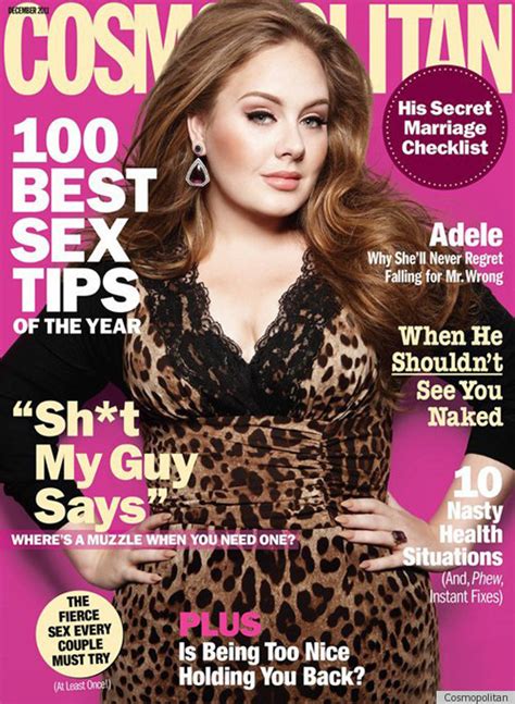 Adele Covers Cosmopolitan S December 2011 Issue Photos Huffpost