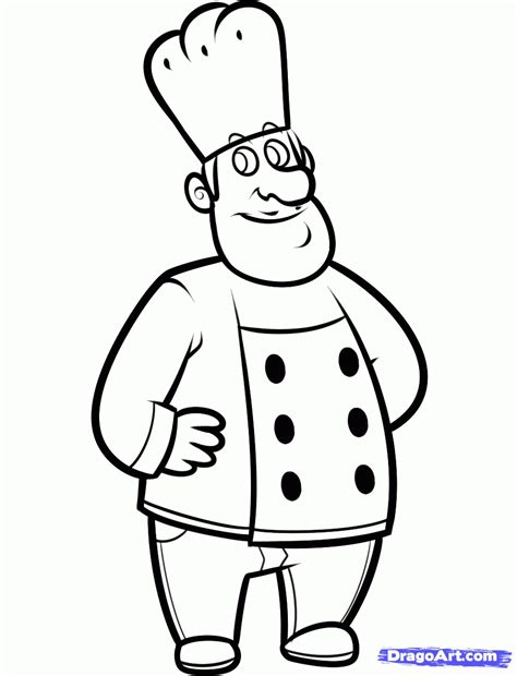 coloring page chef  getcoloringscom  printable colorings pages
