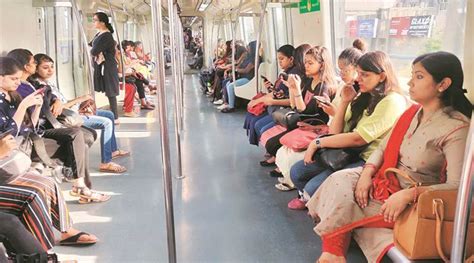 Mind The Gap Women In Delhi Metro On The Move India News The