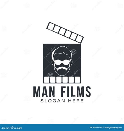 man films director logo ideas inspiration logo design template vector illustration stock