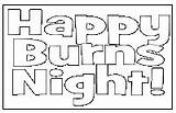 Burns Night Colouring Printable Eparenting sketch template