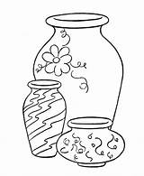 Coloring Objects Vase Pages Vases Drawing Simple Color Pretty Drawings Sheets Activity Getdrawings Popular 74kb 300px sketch template