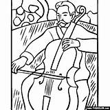 Gauguin Paul Coloring Cellist Famous Pages Thecolor Painting Colouring Paintings Choose Board Drawings sketch template