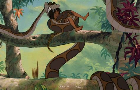 kaa  mowgli jungle book