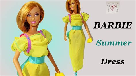 Barbie Doll How To Make Summer Dress Easy Step By Step