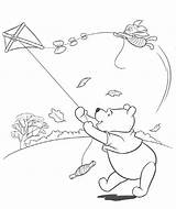 Winnie Pooh Coloring Pages Colorare Da Disney Fun Kids Christmas Kite Scegli Bacheca Una sketch template