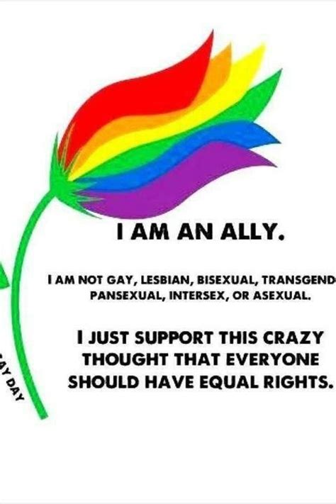 I Am An Ally Gay Rights Pinterest Safe Place Empowered Women