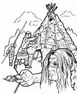 Indianer Indianen Kleurplaten Nations Metis Malvorlage Indiani Aboriginal Animaatjes Persone Indians Bookmarks Drucke sketch template