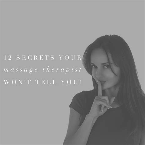 12 Secrets Your Massage Therapist Isn’t Telling You