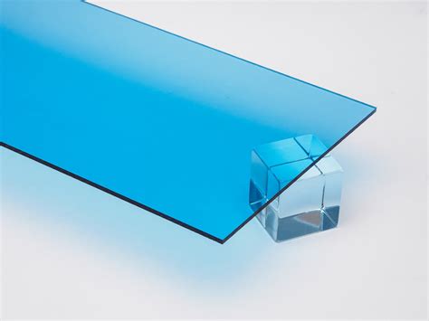 light blue transparent acrylic plexiglass sheet canal plastics center