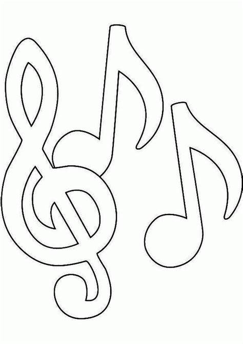 musical notes coloring pages coloring home