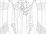 Byzantine Coloring Pages Icon sketch template