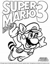 Mario Coloring Super Brothers Pages sketch template