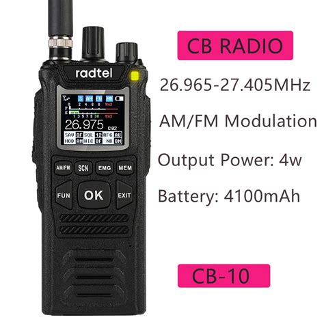 radtel cb  handheld walkie talkie mhz cb radio ham transceiver    fm cbjpg