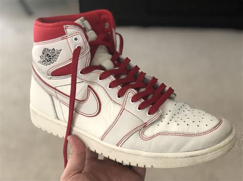 retro jordan   red laces rsneakers