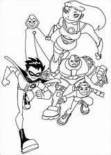 Teen Titans Coloring Pages Printable Kids sketch template