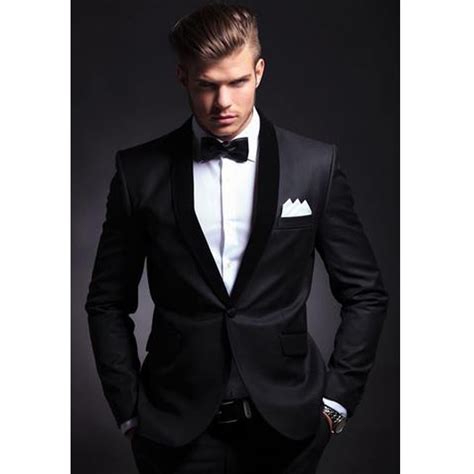 nieuwste jas broek ontwerp zwarte mannen pakken slim fit wedding bruidegom party blazer sets