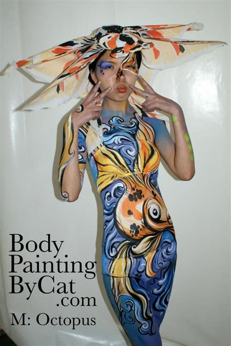 Water Inspired Body Painting By Cat