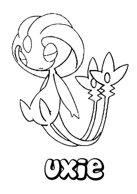 psychic pokemon coloring pages uxie