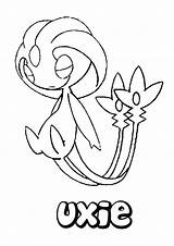 Pokemon Coloring Pages Uxie Kids Printable Color Print Book Shinx Sheets Colouring Hellokids Bestcoloringpagesforkids Psychic Para Colorear Inspire Cartoon Cute sketch template