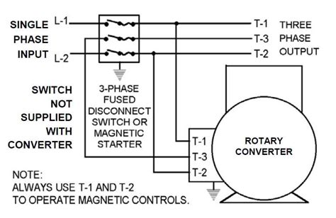 rotary  phase converter wiring diagram downdload