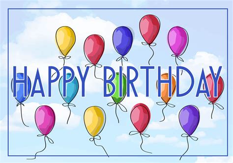 vector illustration   happy birthday greeting card  web