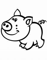Pig Cerdo Sonriendo Dibujosonline sketch template