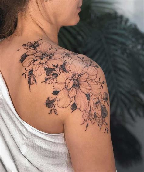 top    flower shoulder blade tattoo  incdgdbentre
