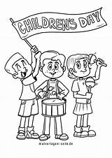 Kindertag Weltkindertag Malvorlage Ausmalbilder Ausmalbild Children Vorlage Feiertage Großformat Englische sketch template