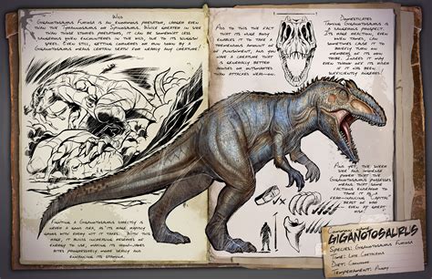 dino dossier giganotosaurus ark survival evolved