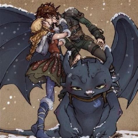 hiccup  astrid fan art kissing